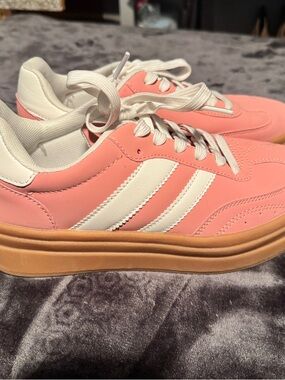 La Sheelah - Gaze Platform Sneakers - Pink, White - 10